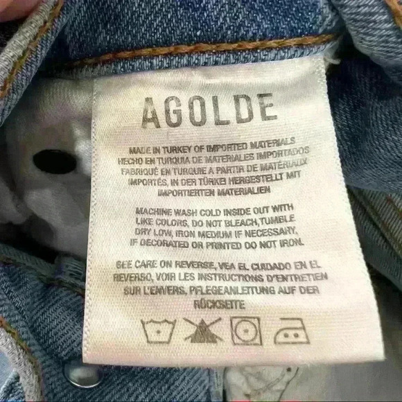 AGOLDE Womens NICO High Rise Slim Fit Jean In Ciffside Sz 26 - Picture 7 of 13